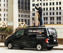 Custom van platform and Berlebach wooden tripod for all our Chicago architectural shoots.